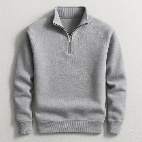 Quarter Zip Sweatshirt Long Sleeve
